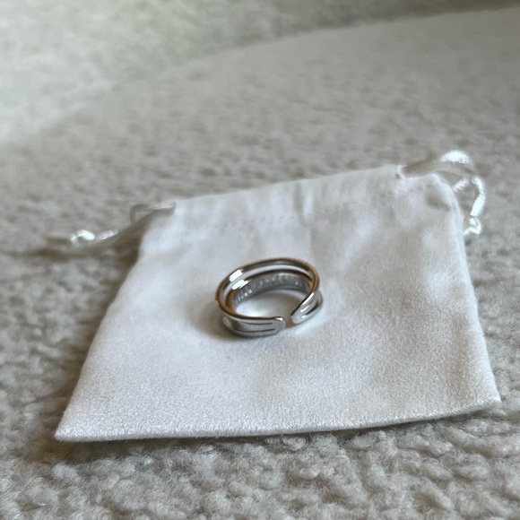 Cubic zirconia Adjustable Ring | Silver - Picture 5 of 9